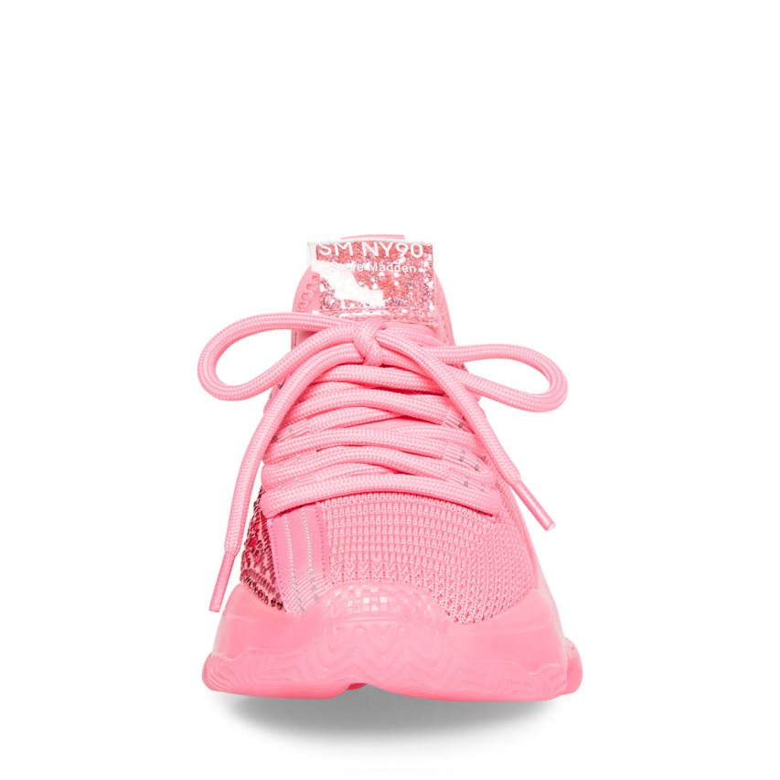 Pink Steve Madden Jmaxima Neon Kids' Sneakers | PH 6391MNE